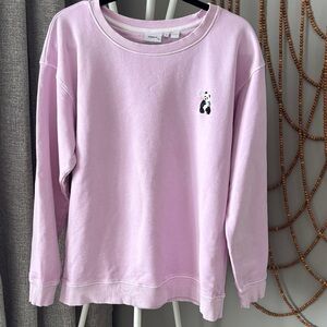 Pink crewneck sweatshirt